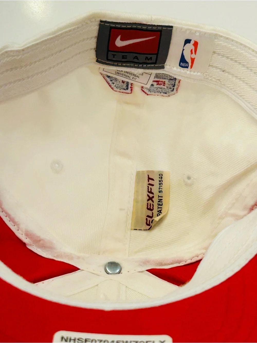 Vintage Washington Bullets Wizards Nike Jerry Stackhouse #42 Flex Fitted Cap Hat